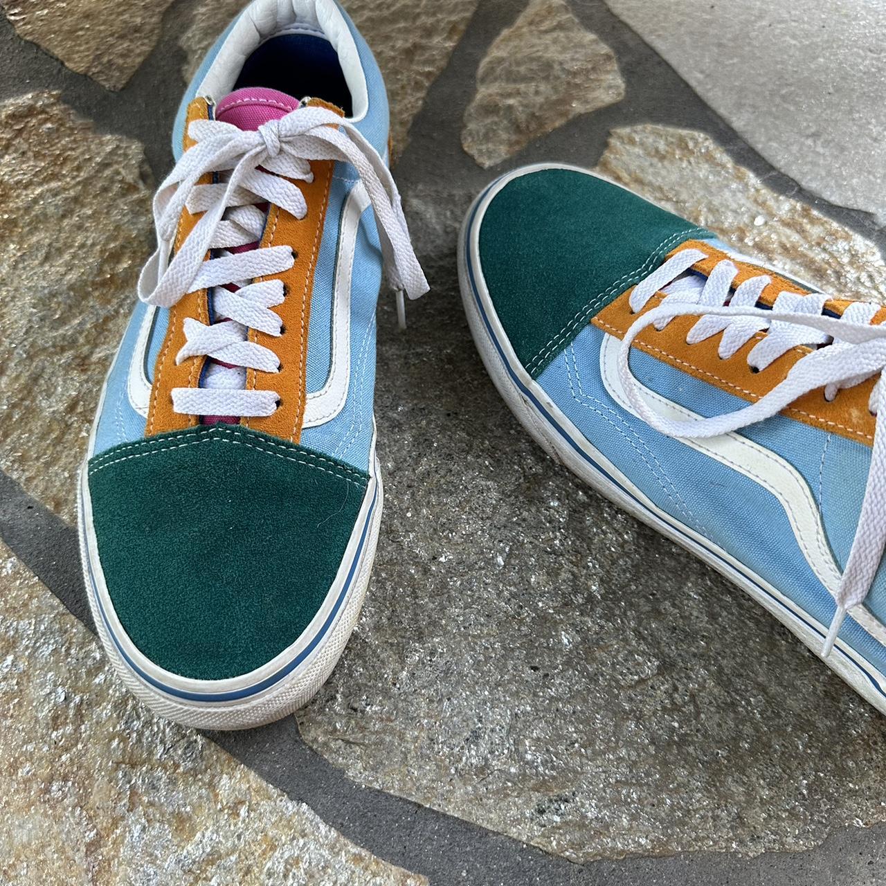 Multi color vans sneakers, good condition. Men's | Depop