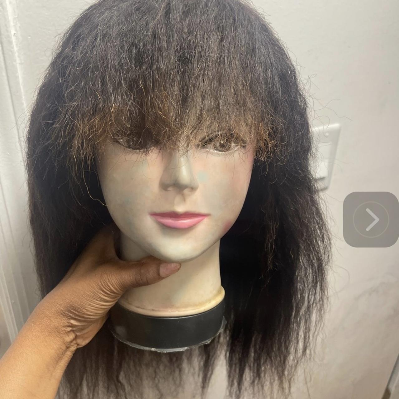 Human hair used retailer wig 20 inchs