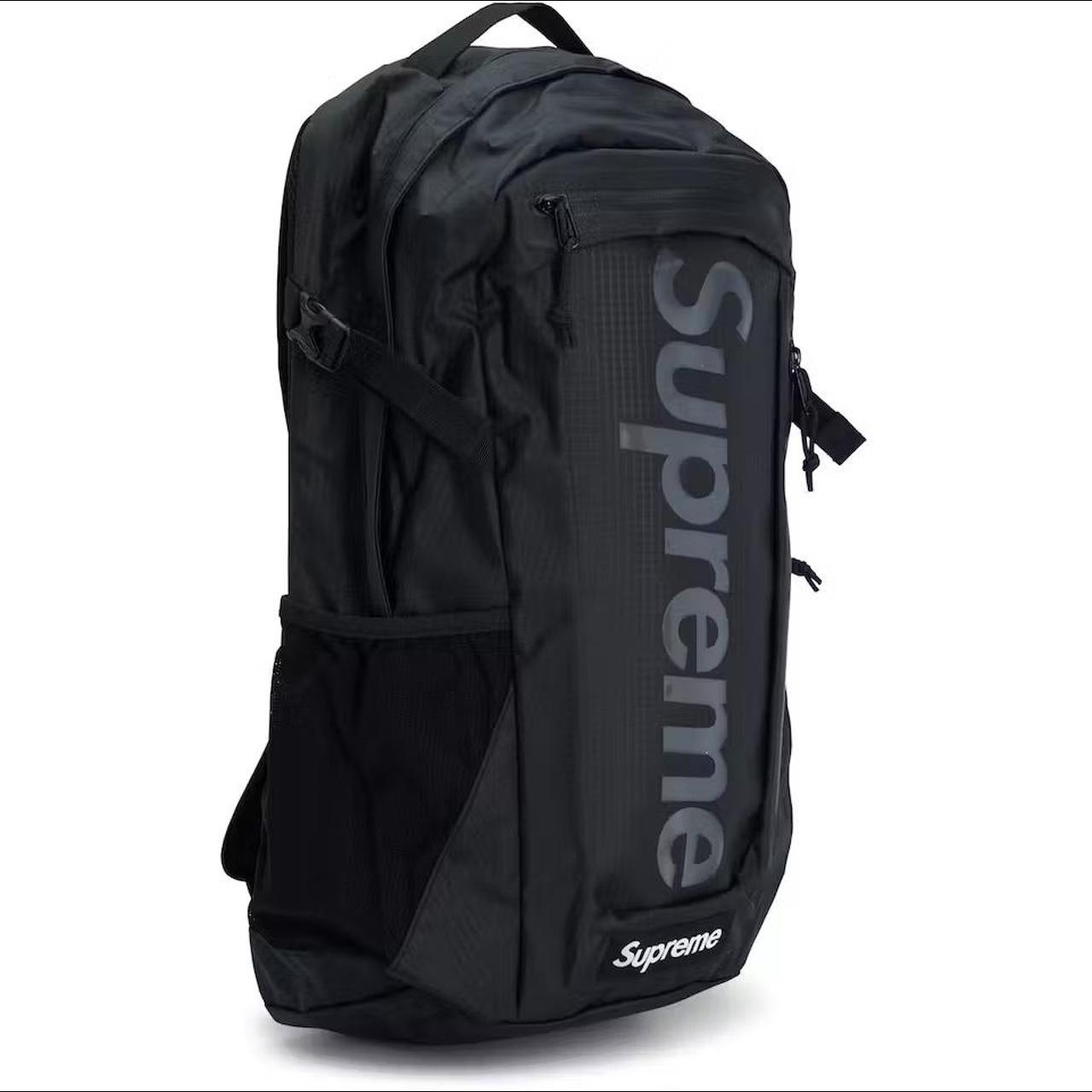 Supreme Backpack(SS21) black A February SS21 - Depop