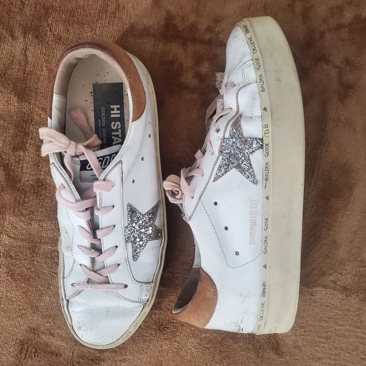 GOLDEN GOOSE HI STAR SIZE APPROX 9 LADIES Size... - Depop