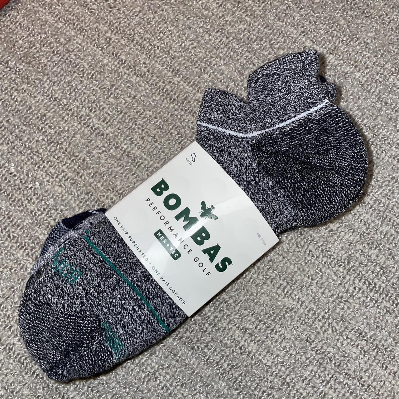 Bombas Men's Grey and Navy Socks
