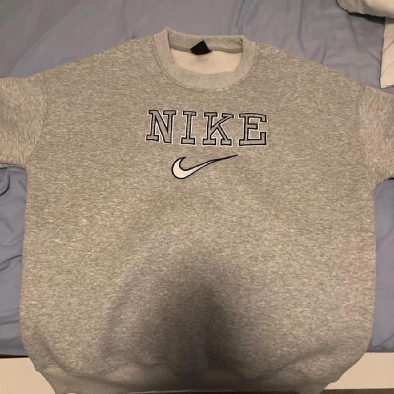 mens grey nike crewneck