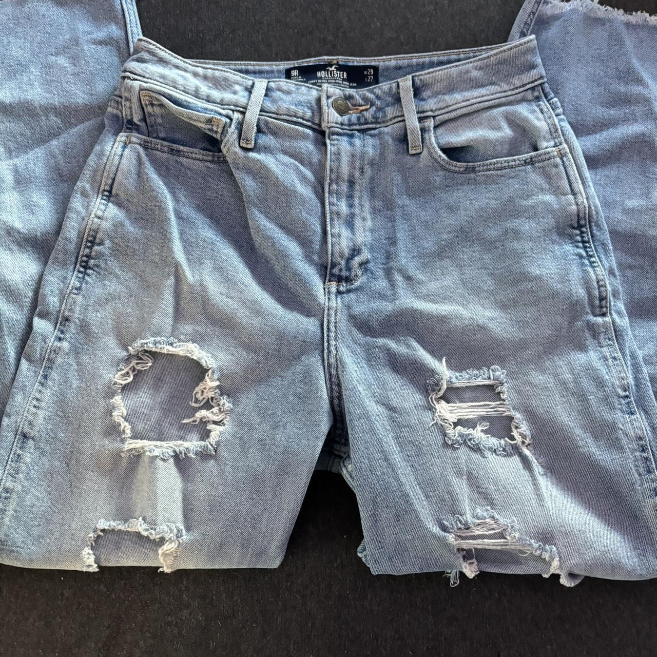 Hollister ripped Jeans Size W29 L27 •washed before... - Depop