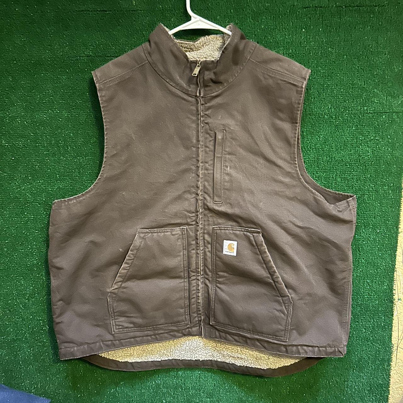 Size XXL vintage carharrt vest in good shape. 58.00 - Depop
