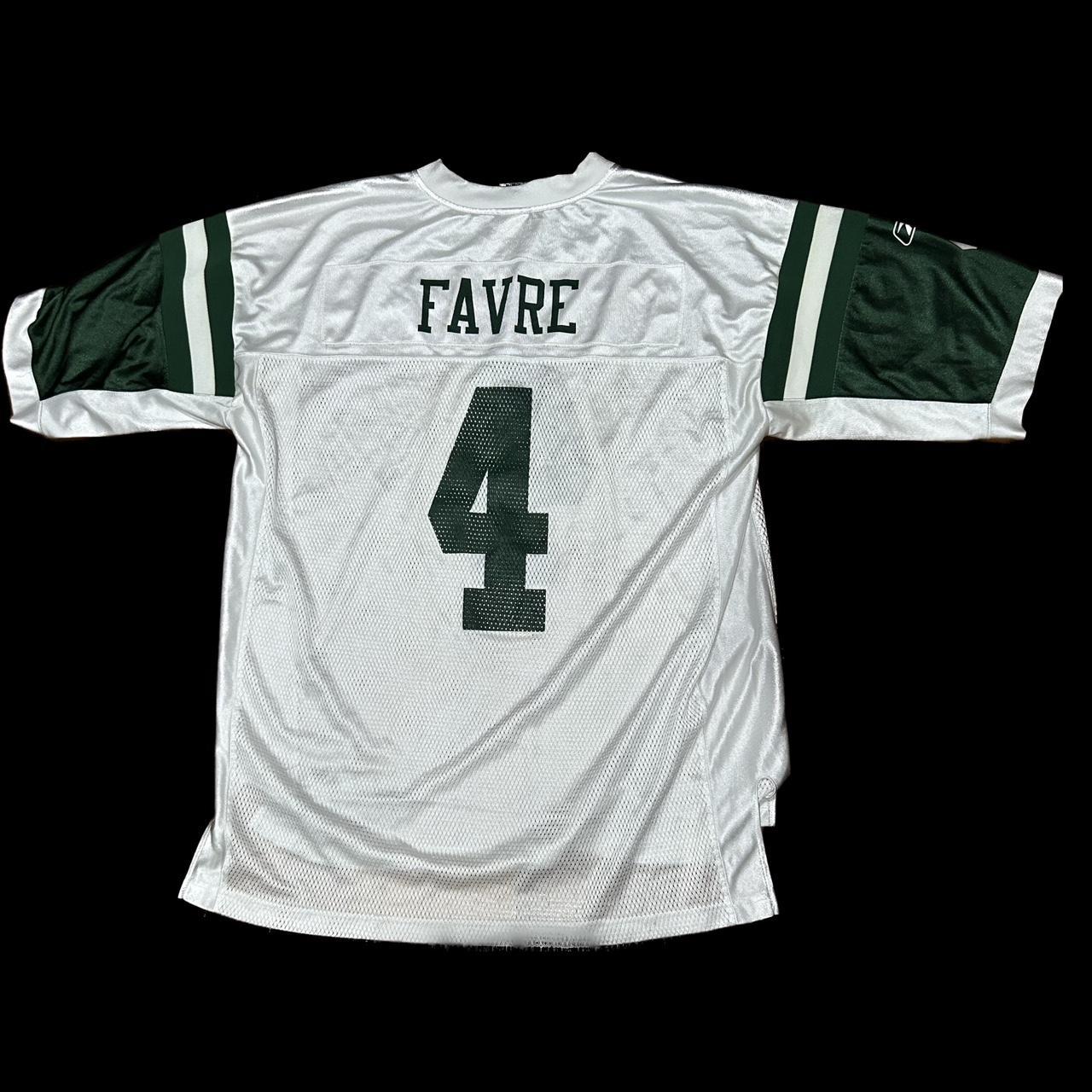 Vintage Brett Favre Jets jersey. Black marks on - Depop