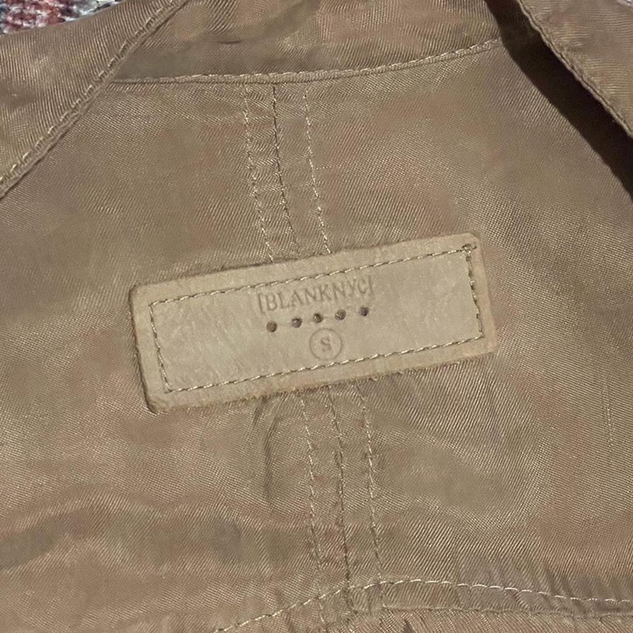 Blank NYC Brown Jacket Size Small, Adorable Zipper... - Depop