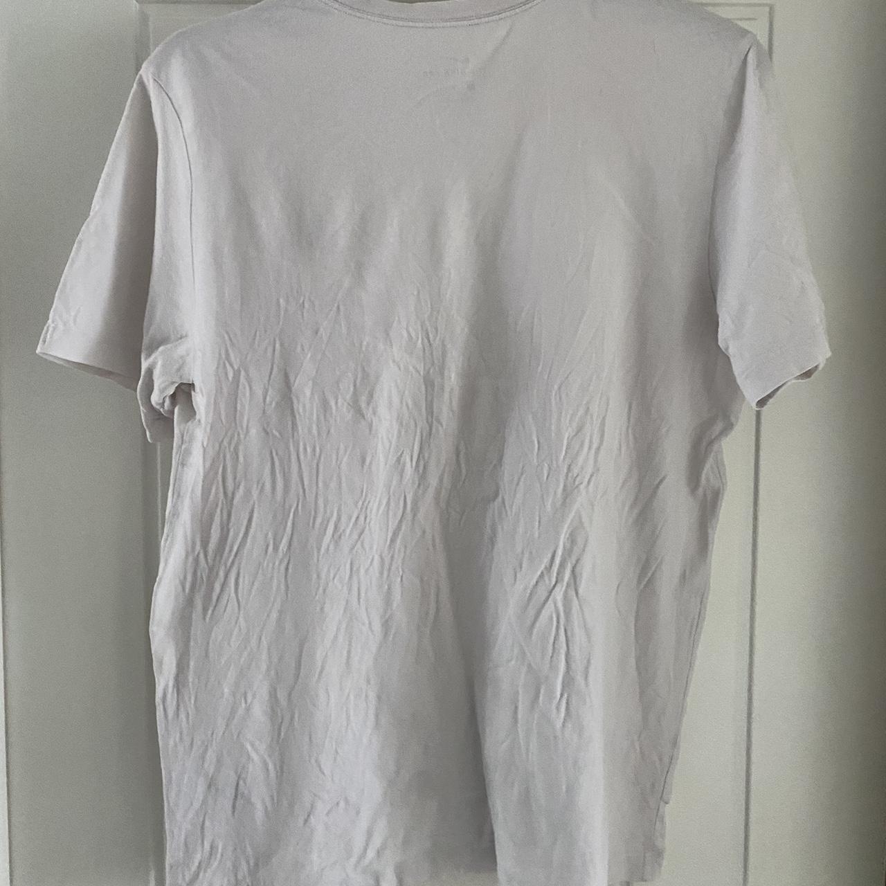 Nike T-Shirt White/Red. Good condition, worn many... - Depop