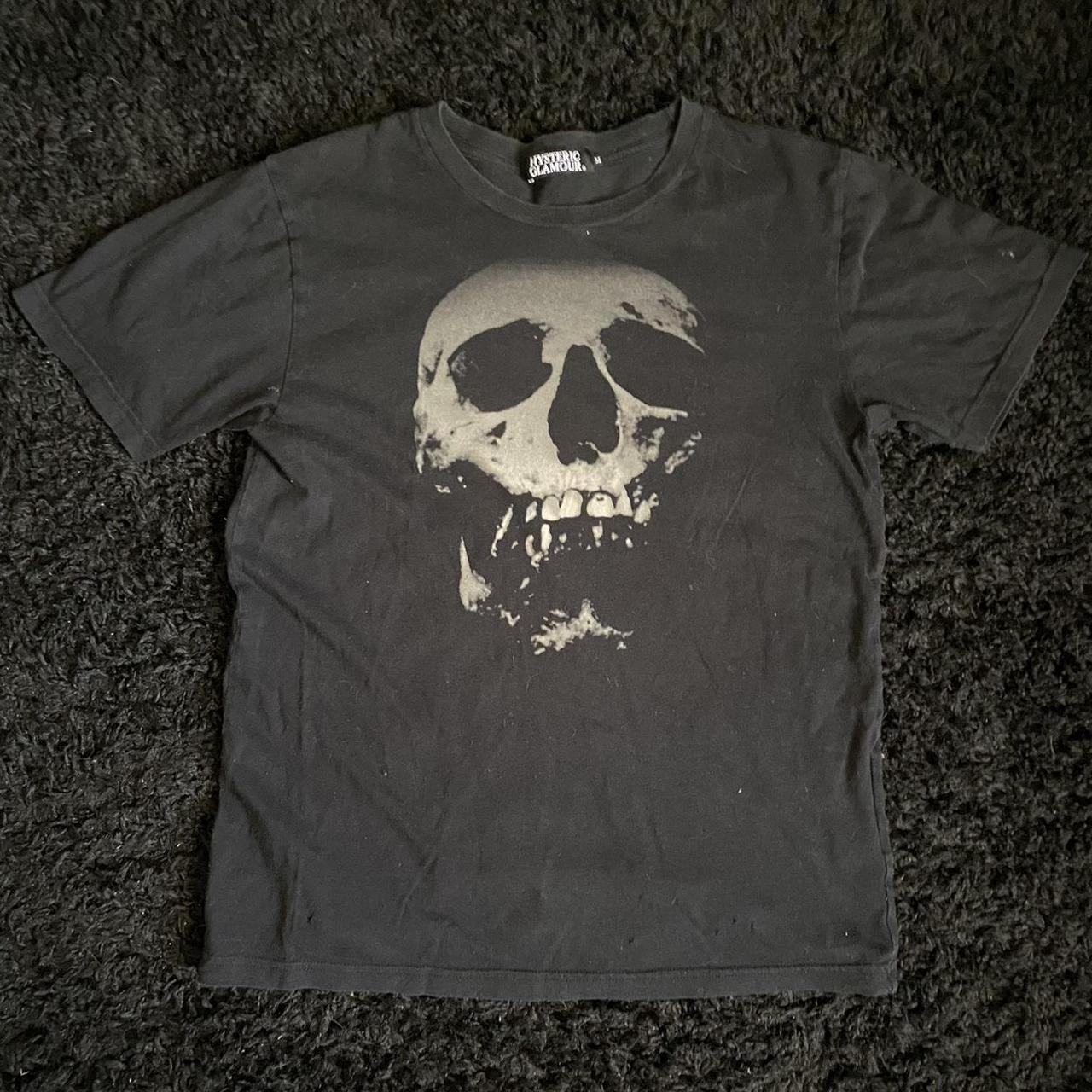 hysteric glamour skullberry tee size:... - Depop