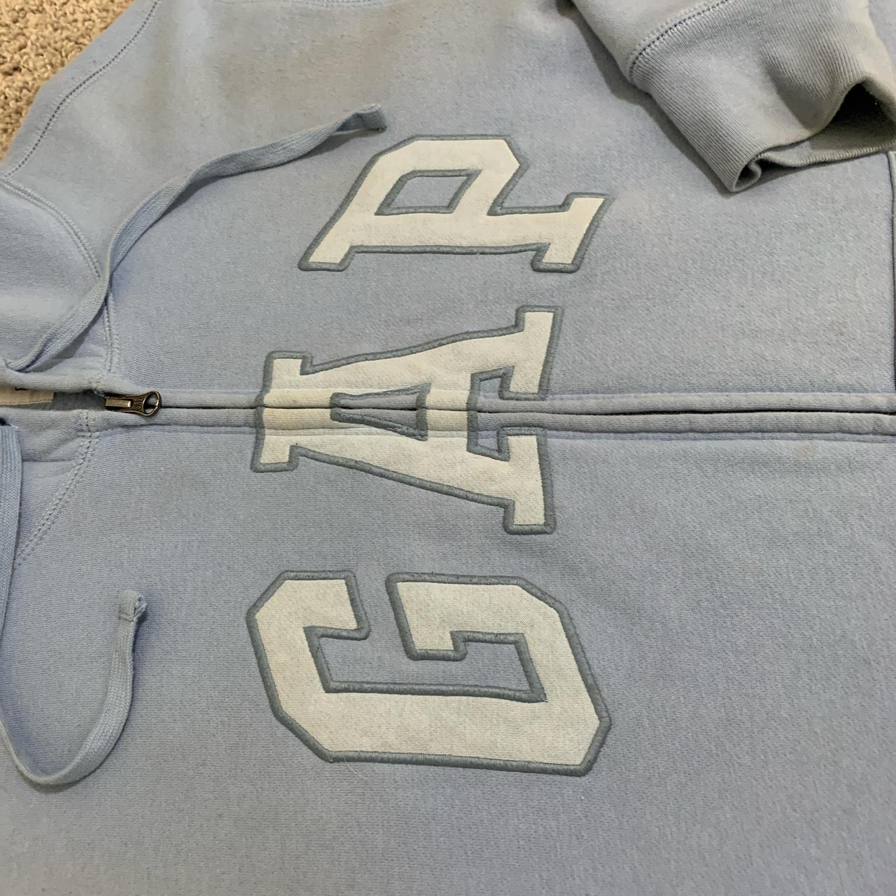 LARGE Baby blue Gap zip up - Depop