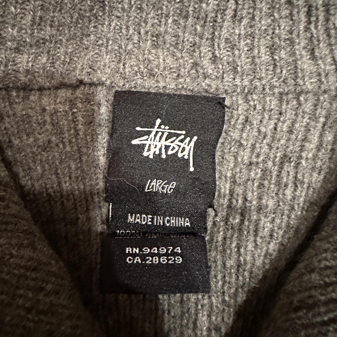 - Vintage stussy zip up suede sweater, good... - Depop