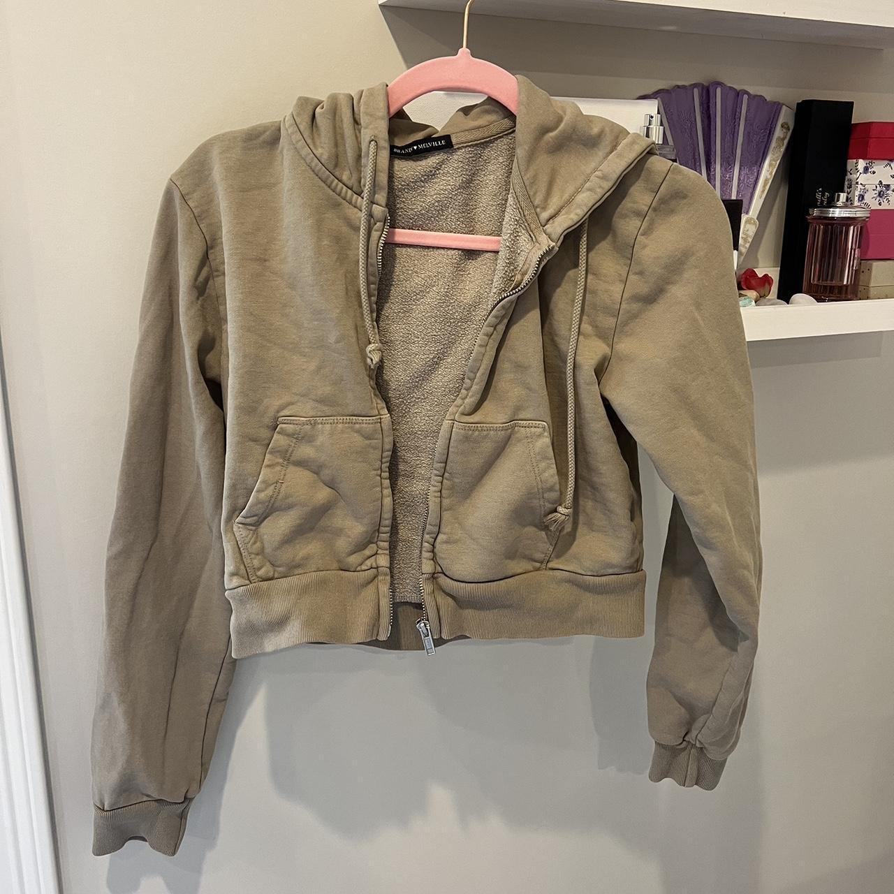Brandy Melville Women's Jacket Tan/Brown One size – Adorable