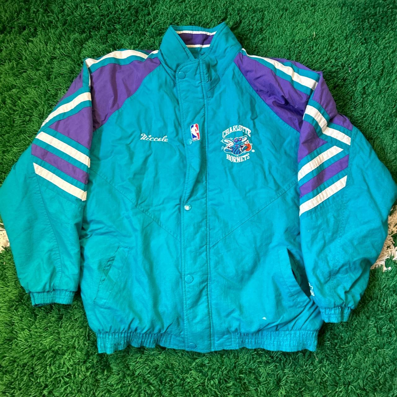 Vintage charlotte clearance hornets starter jacket