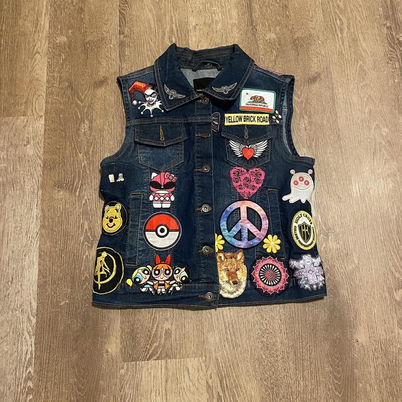 Cartoon/anime denim battle jacket, Really sad to let...