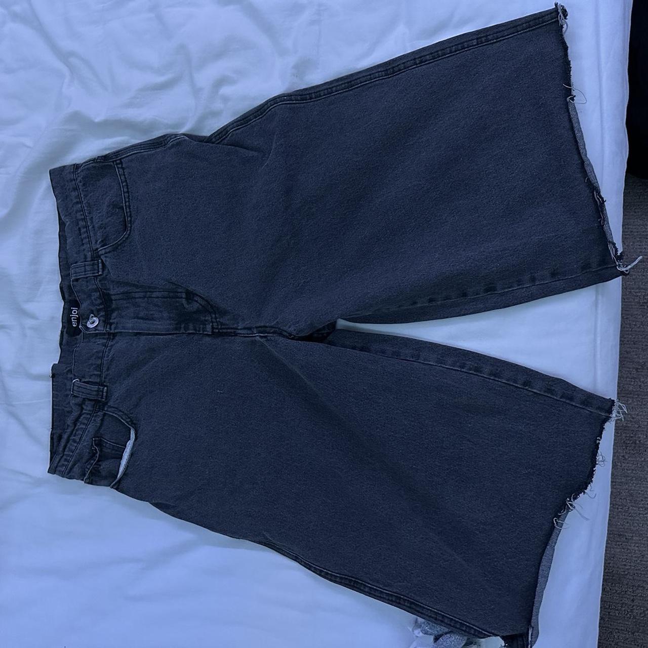 enjoi pants made into jorts size 34 but they where - Depop