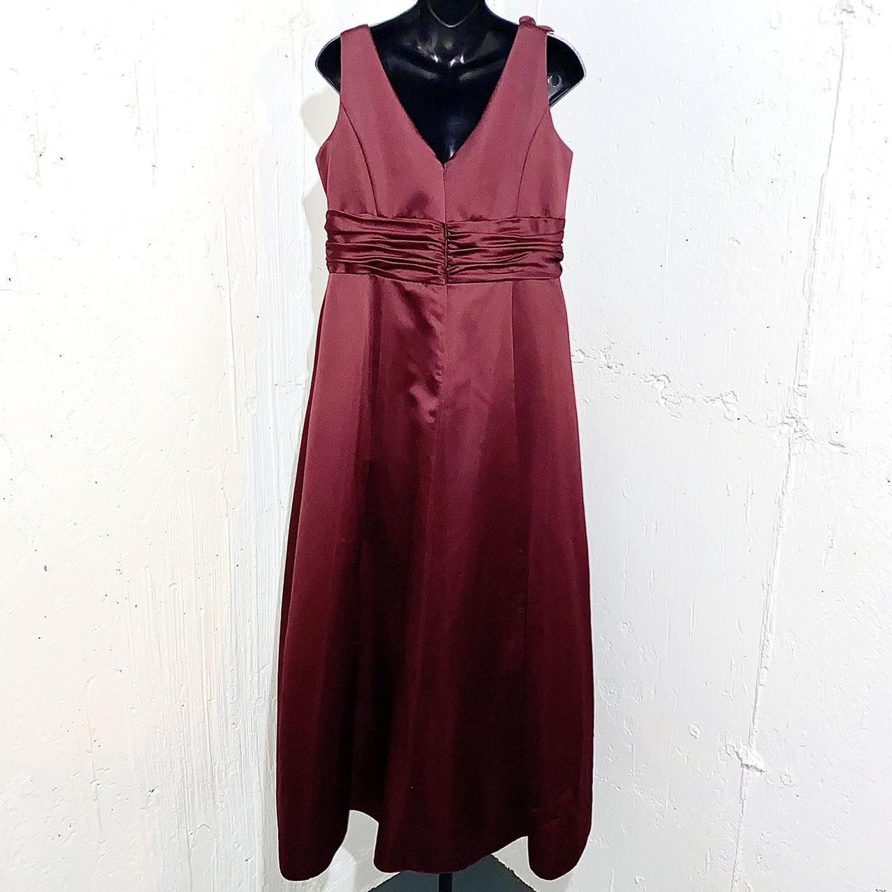 david s bridal maroon dress