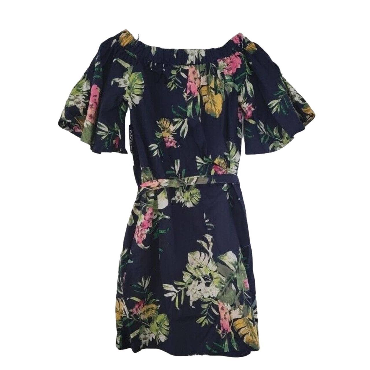 New York and Company OFF Shoulder Floral Dress with... - Depop