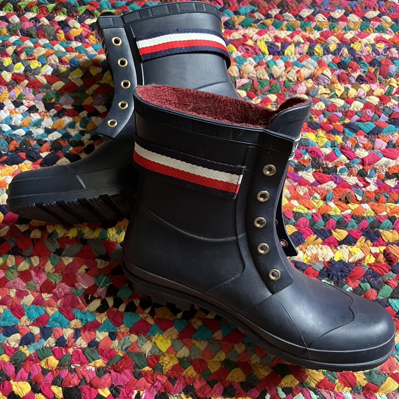 Tommy hilfiger rain outlet boots short