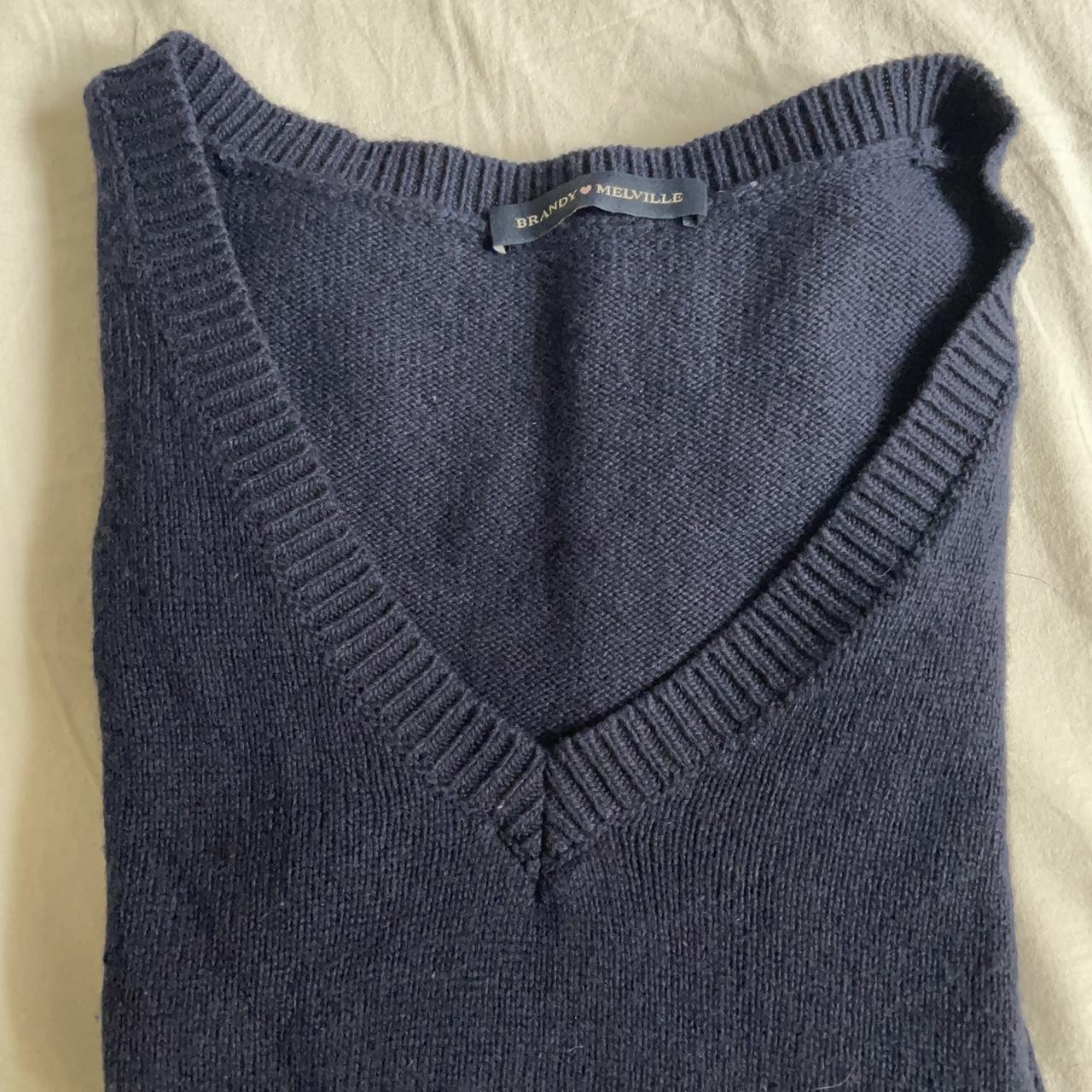 Dark blue sweater vest from Brandy melville - Depop