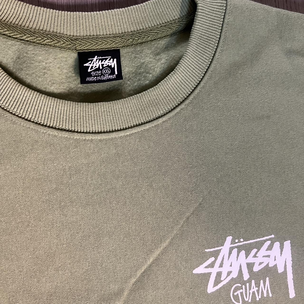 Stussy Guam Crewneck size XXL color is light green | Depop Stussy Guam Crewneck size XXL color is light green | Depop