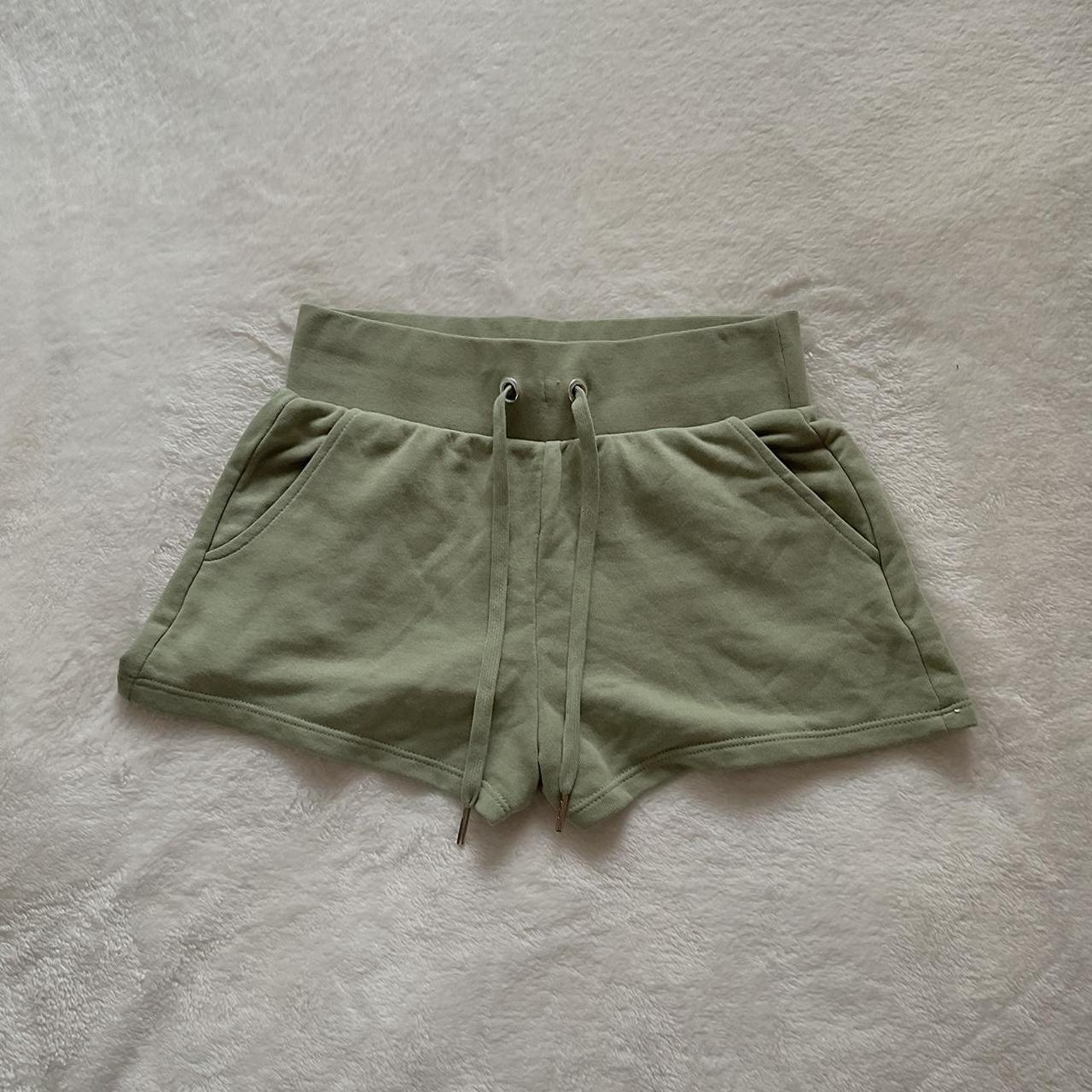 🧸 light green mini sleep shorts 📏xxs/xs ¸.•´*¨`*• ... - Depop
