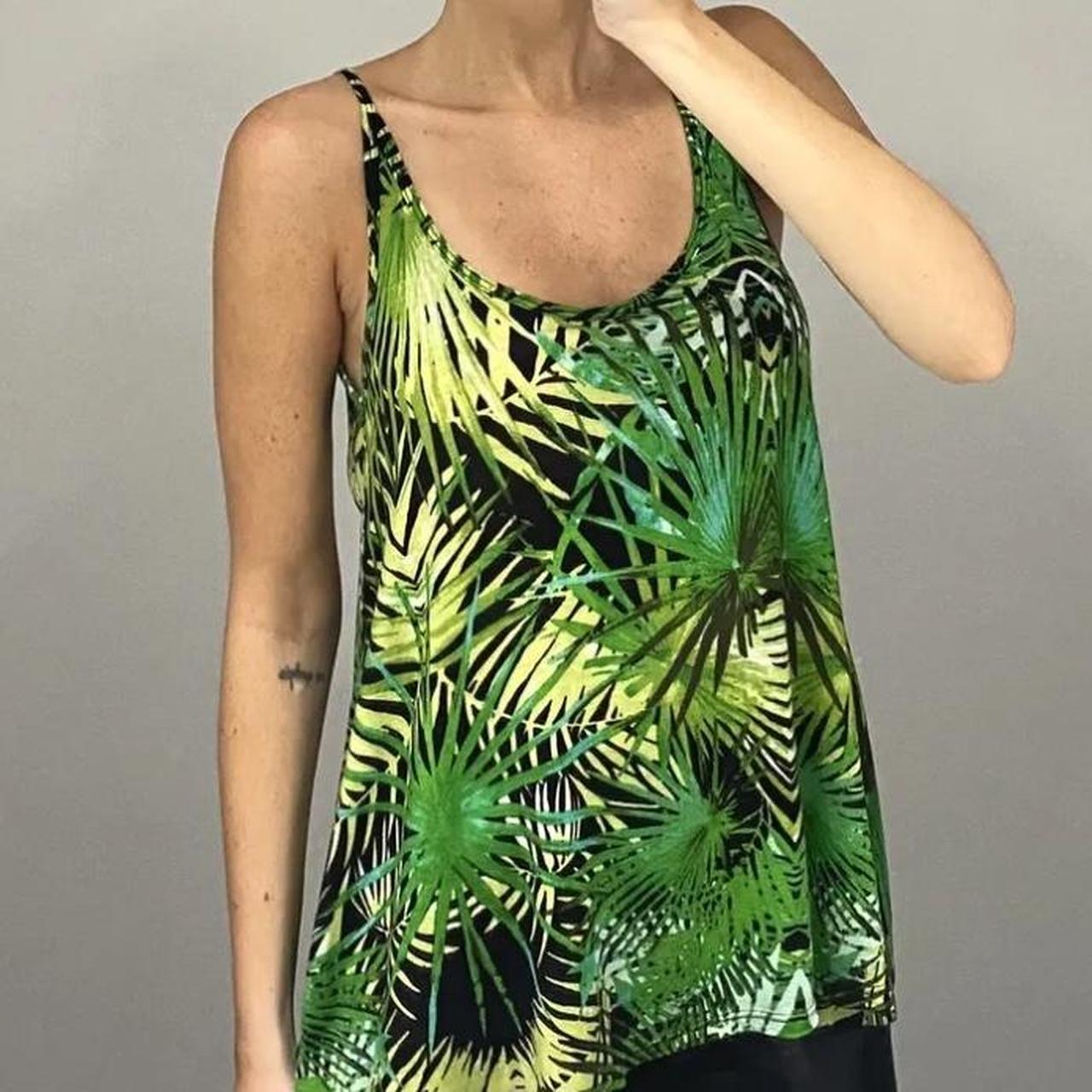 Michael Lauren / Revolve Prince Deep Back Tank Green XS - Depop