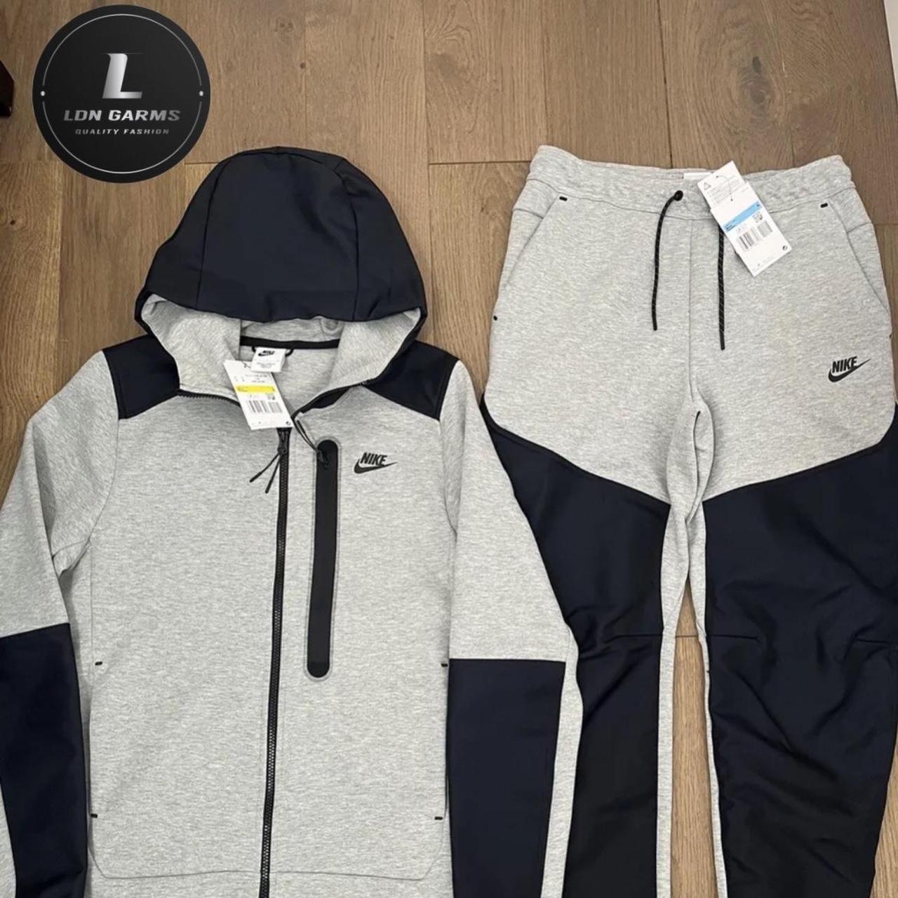 - Nike grey and black tech fleece - comes with tags... - Depop