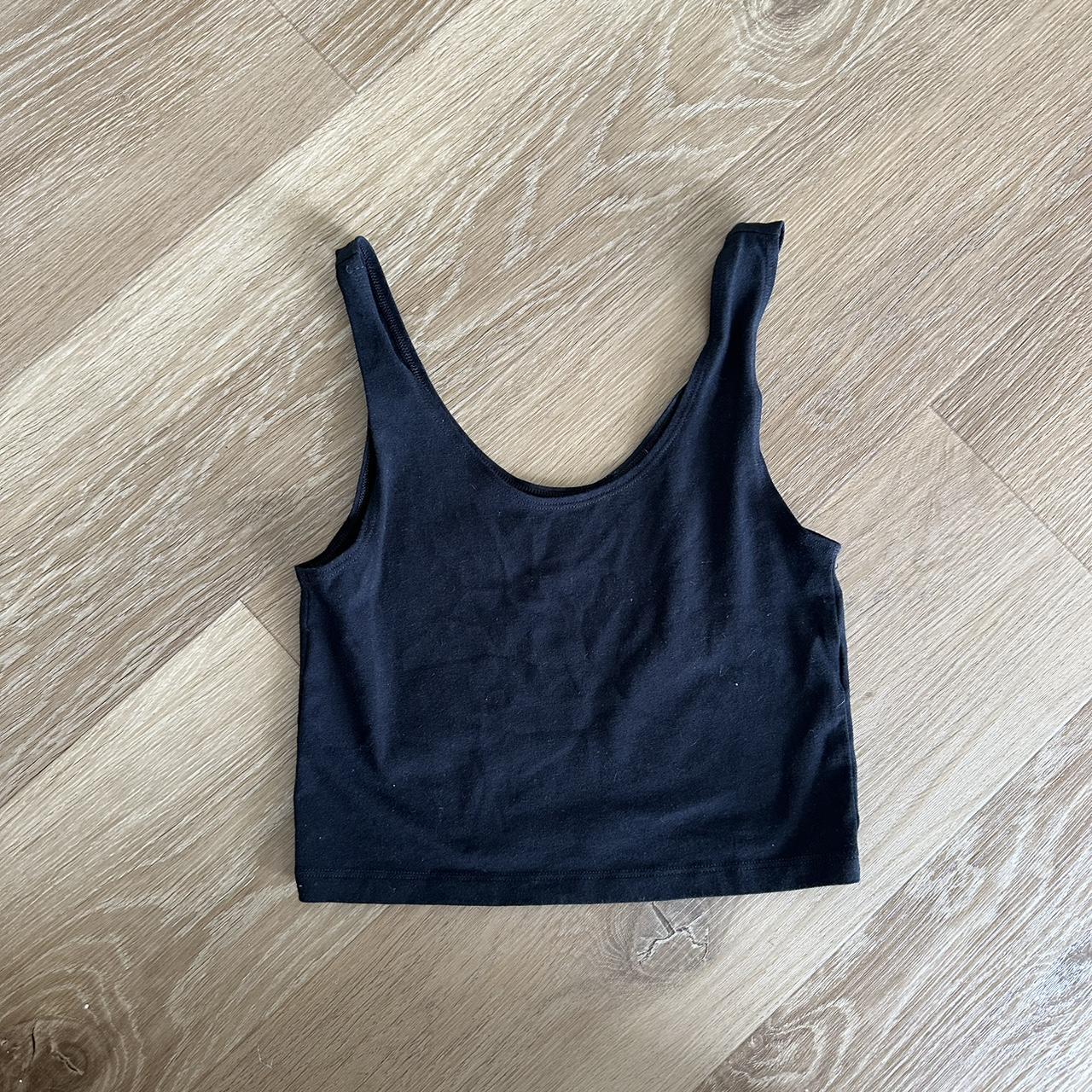 Victoria secret black tank crop top Size xs - Depop