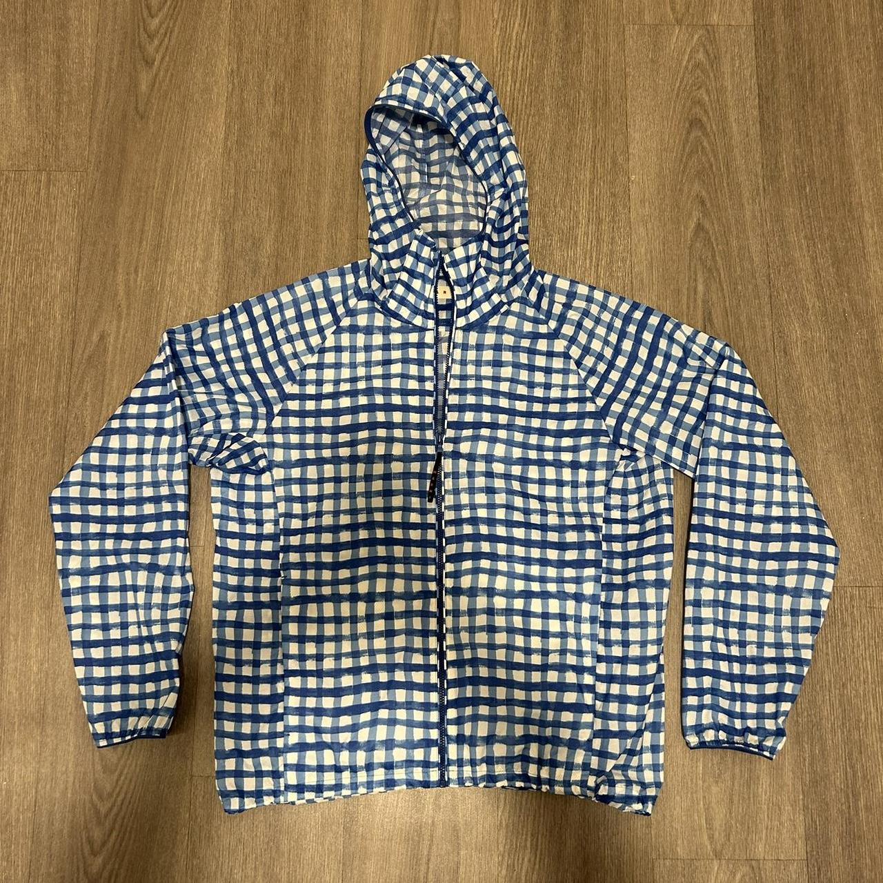 Marni x Uniqlo windbreaker jacket in blue Perfect... - Depop