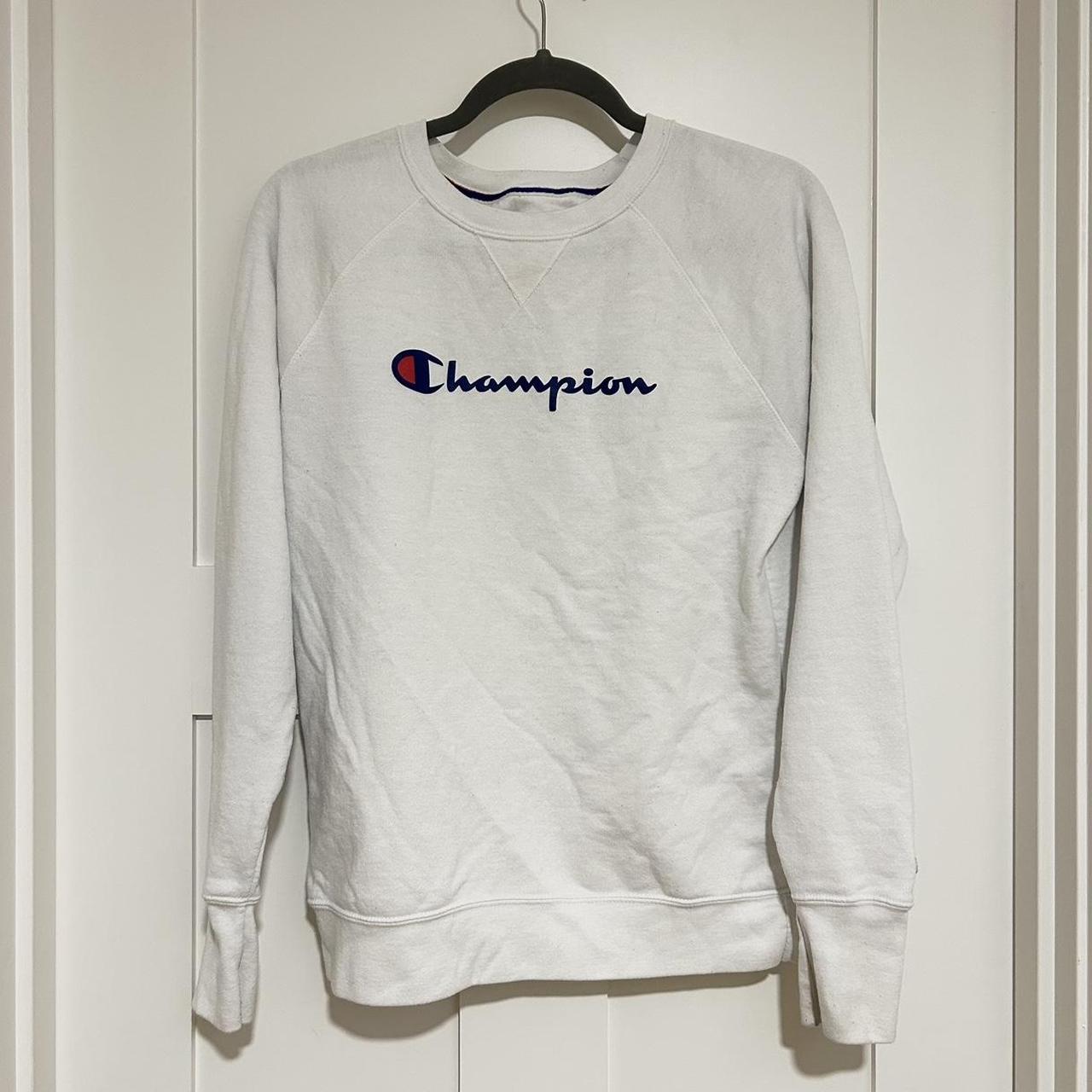 Champion jumper cheap white womens