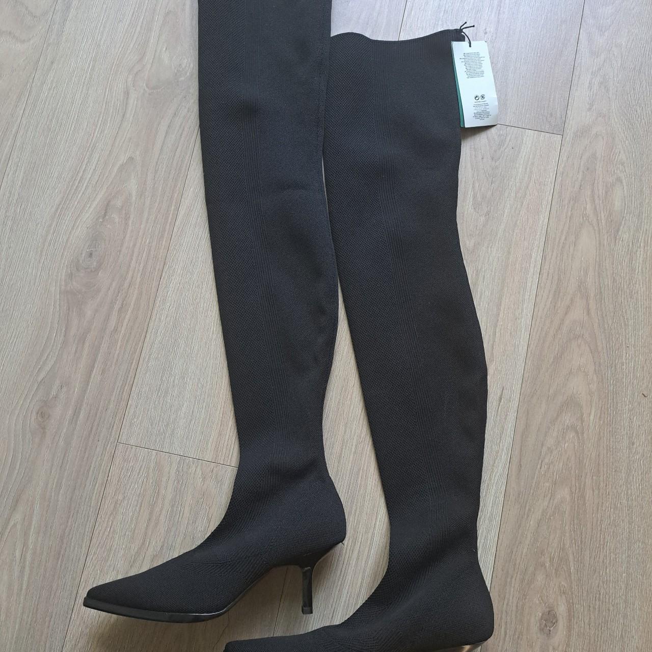 H&m thigh high boots These are over the knee sock... Depop
