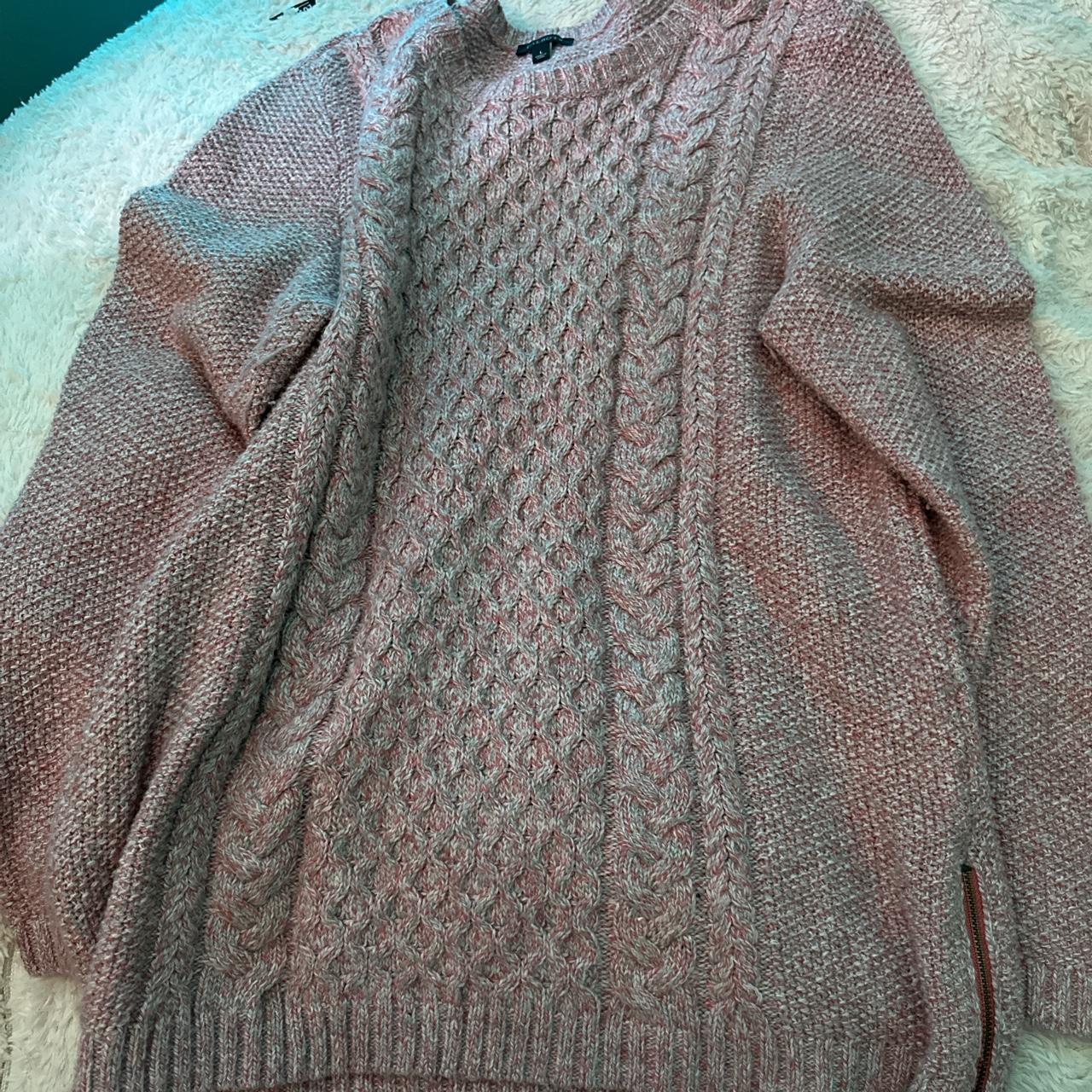 Multi-colored sweater but mostly looks pink Pretty... - Depop