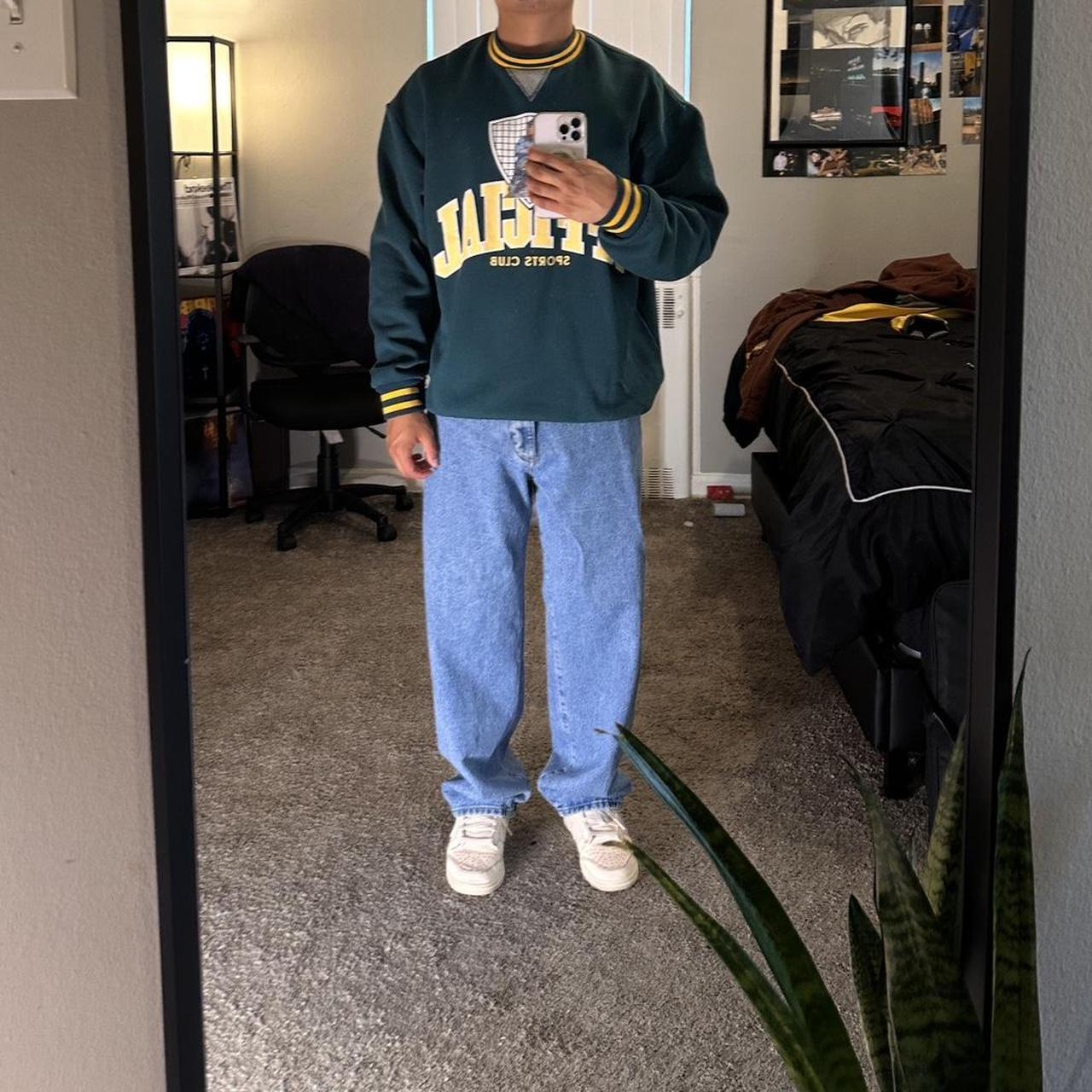 Aesthetic Green Sweater Only Worn Once - Depop