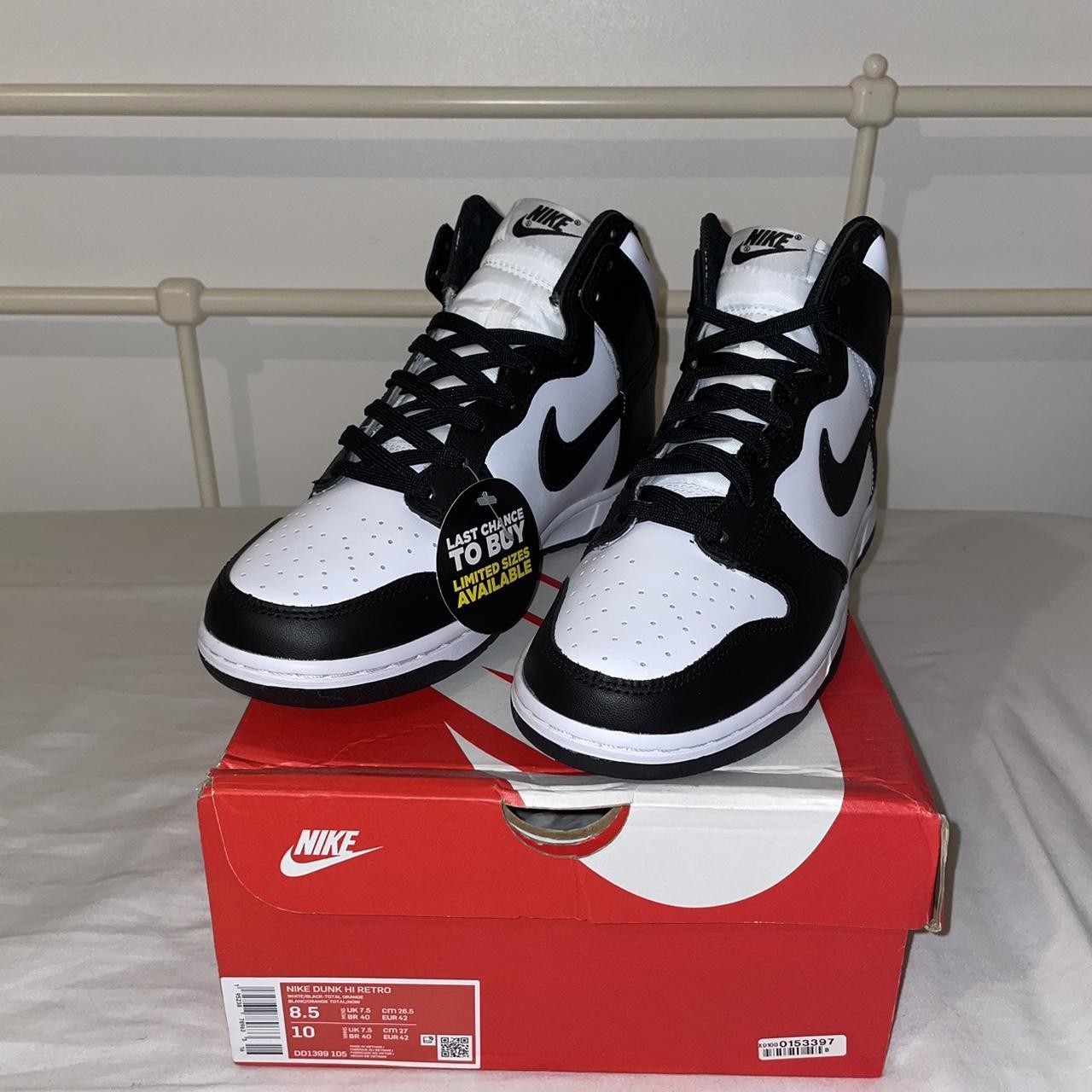 Nike Panda Dunk High UK 7.5 Original.Never been used... - Depop