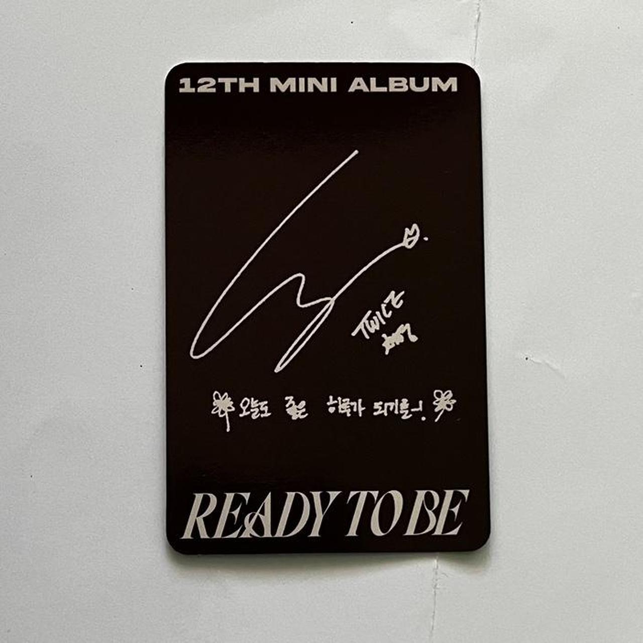 Chaeyoung Photocard, Ready to be, Official Photocard Depop