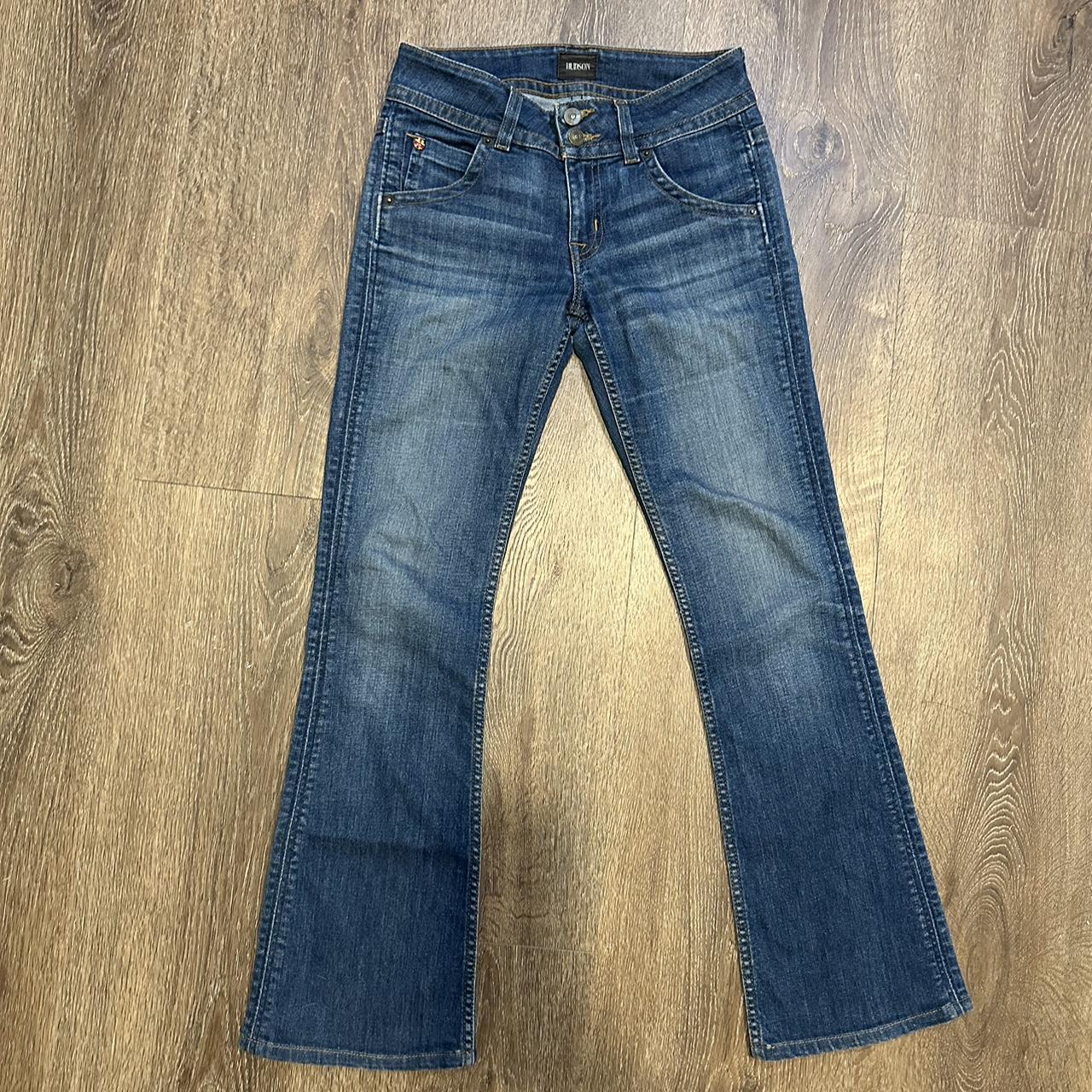 Hudson low rise bootcut jeans size 24 but can fit... - Depop