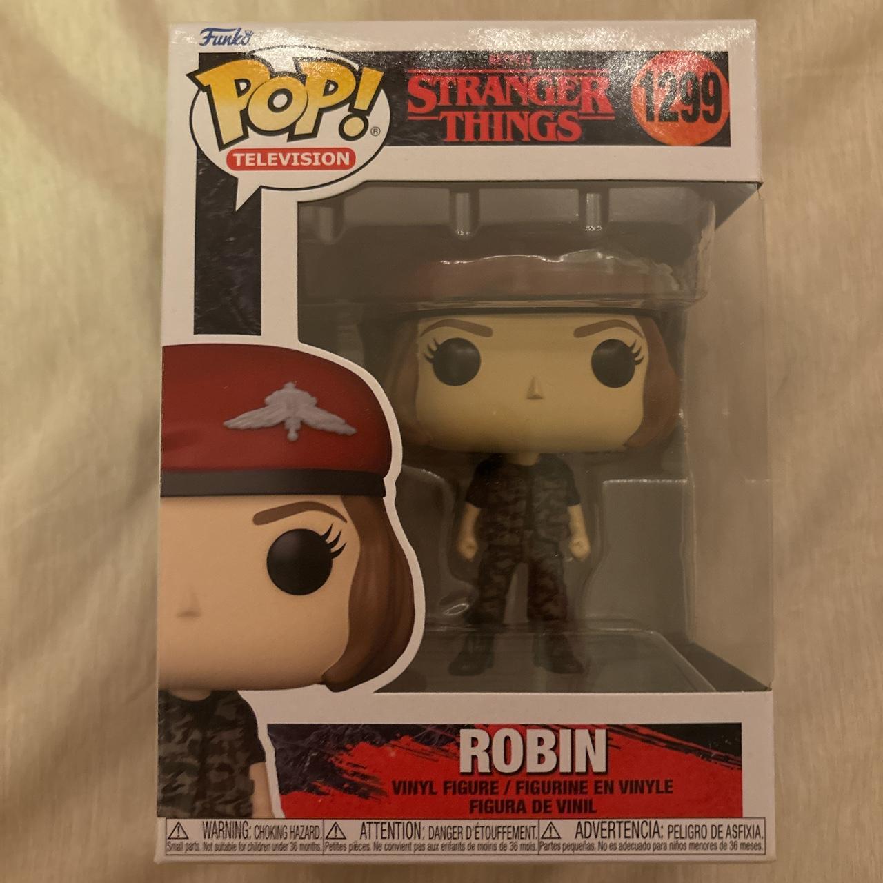 robin stranger things funko pop #1299 valued at... - Depop