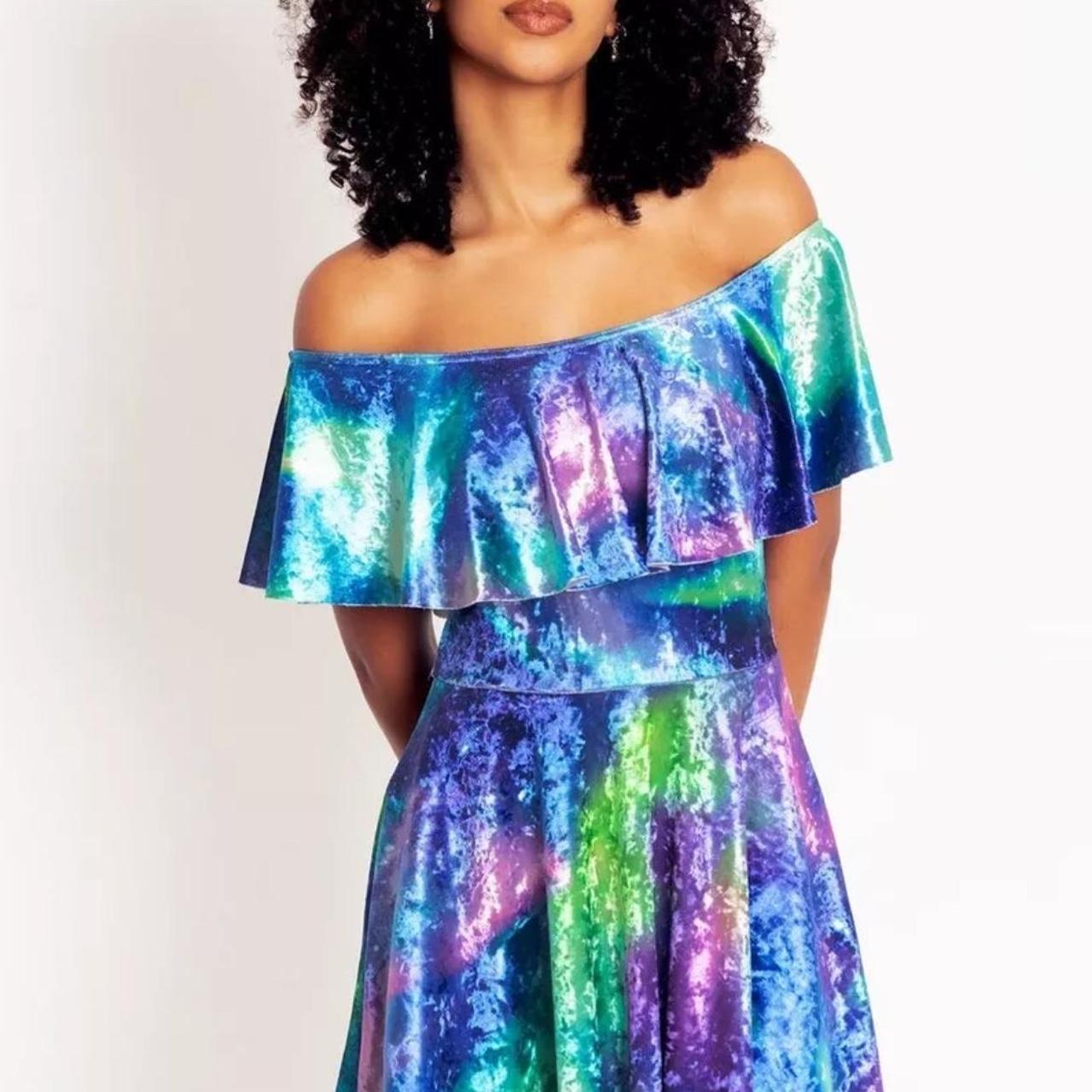 Outlets BLACK MILK GALAXY BLUE DRESS MEDIUM