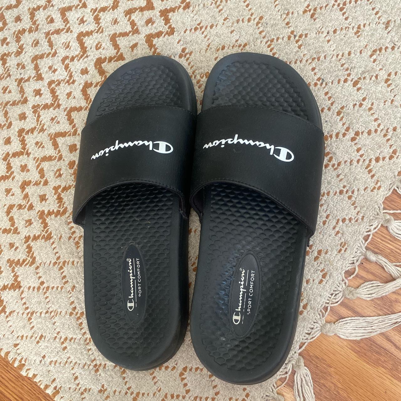 champion nike slides