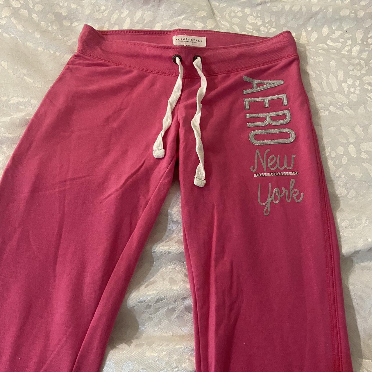 Aeropostale pink flared sweats, Size M but fits more