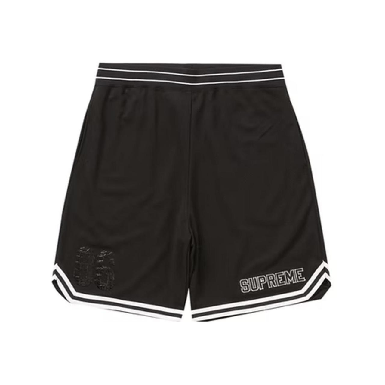 Supreme Faux Croc Basketball Short Black... - Depop