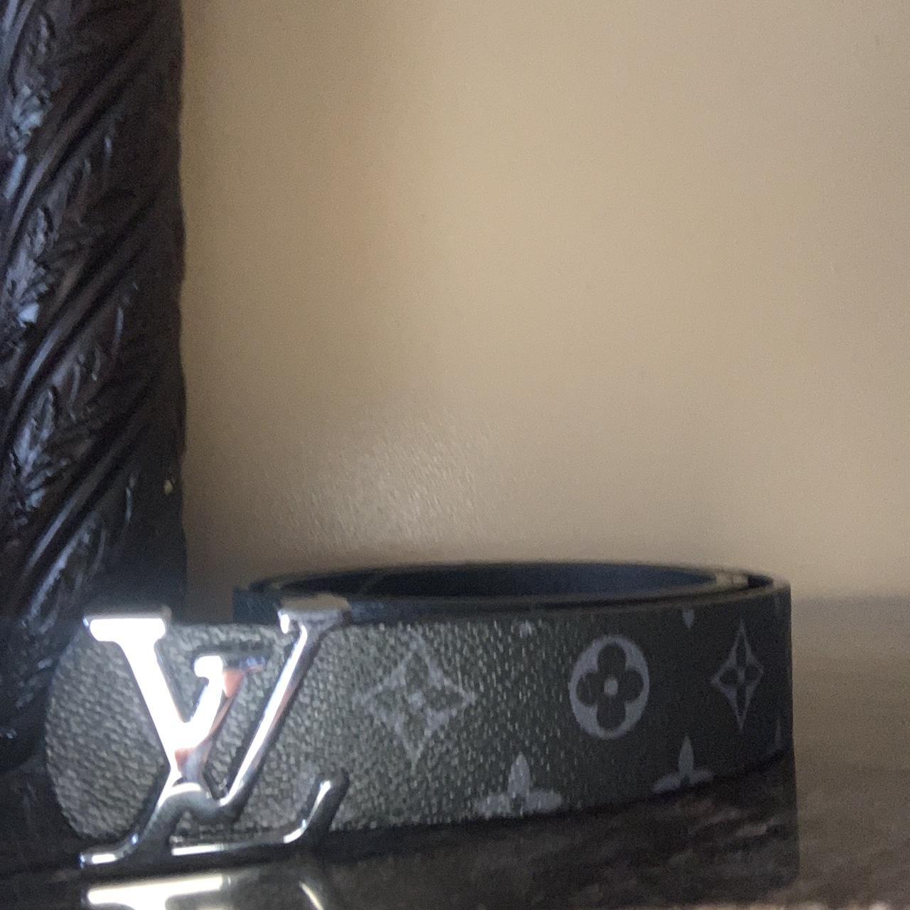 Black Louis Vuitton belt - Depop