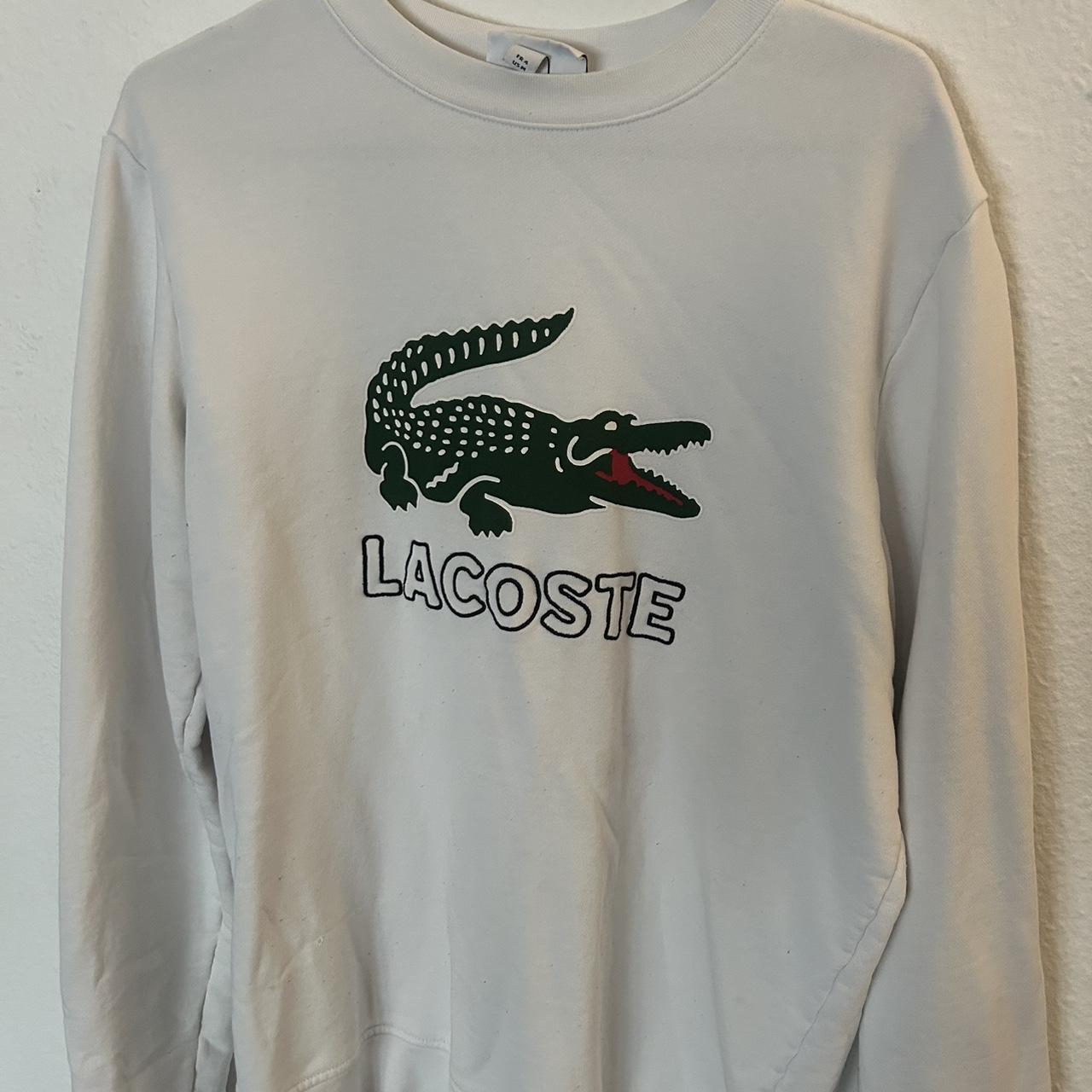 Men’s lacoste jumper Used ( like new ) Size medium - Depop