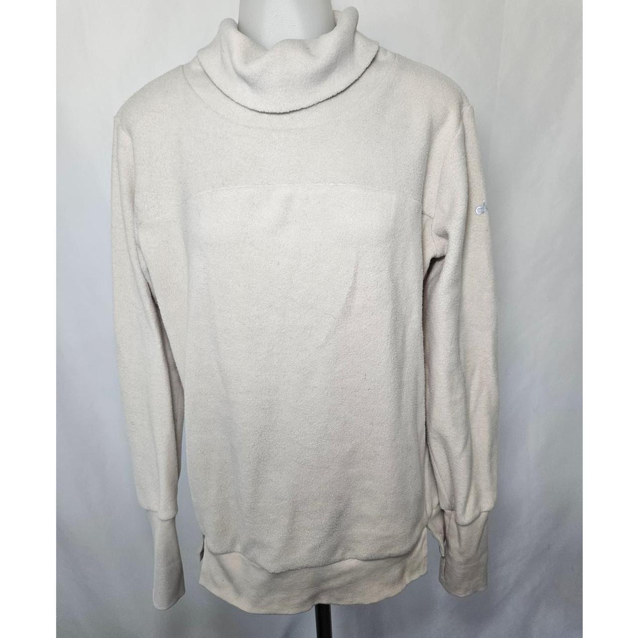 Alo Yoga Cream Haze Long Sleeve Fleece Turtleneck Depop