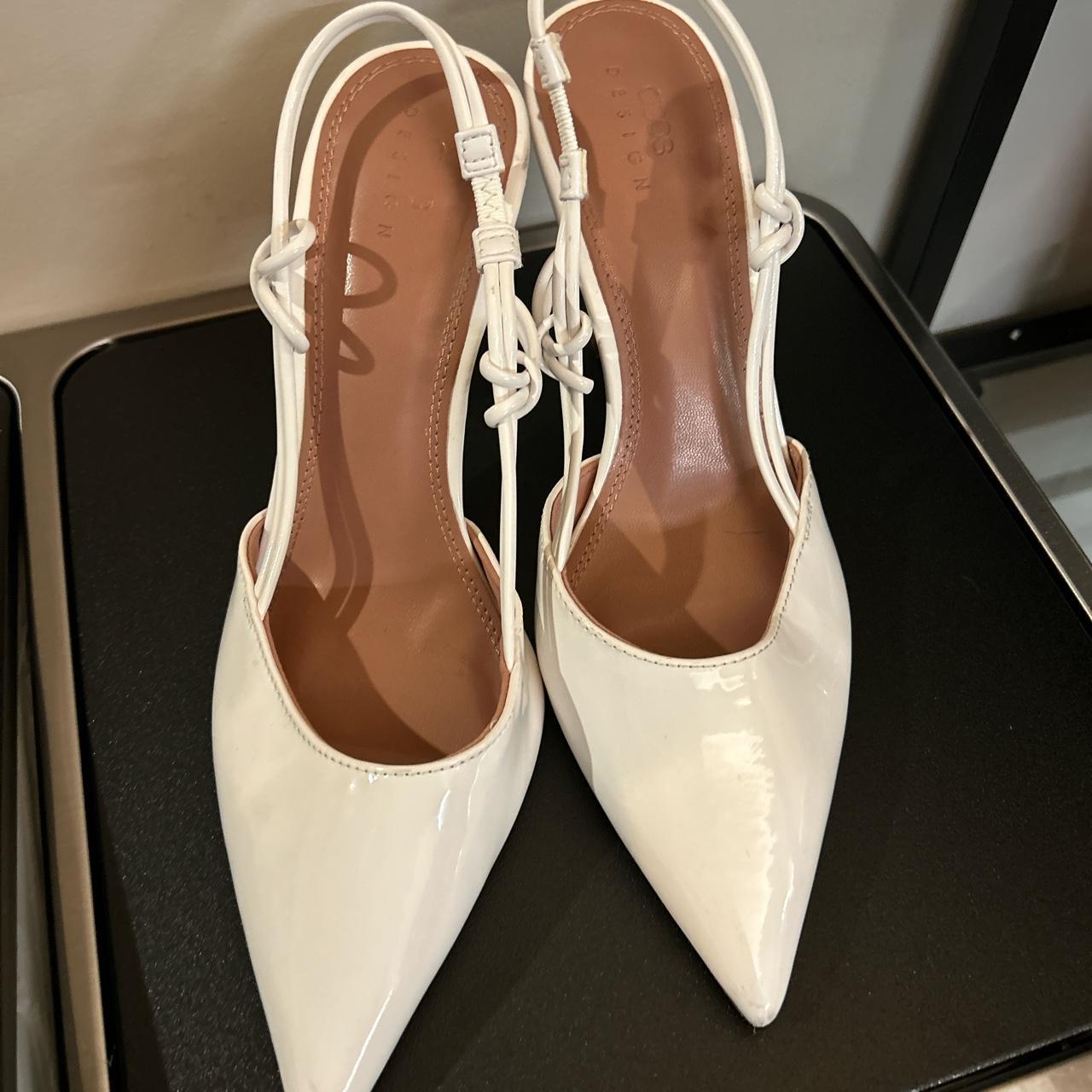 ASOS white patent heels size 7 Depop