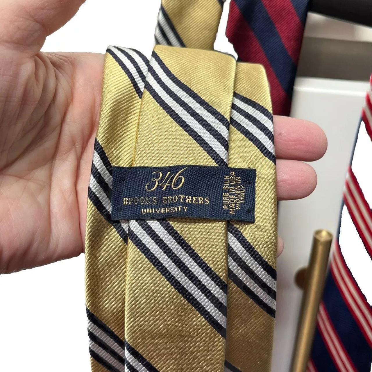 Brooks Brothers MAKERS USA製 TIE Brooks Brothers Makers Tie Suspended Sheep Logo Stripes Blue