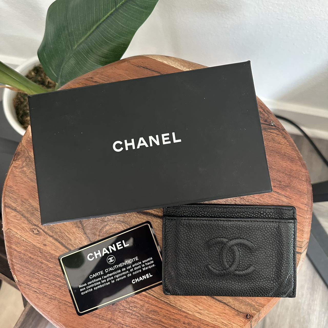 Caviar leather Chanel Cardholder