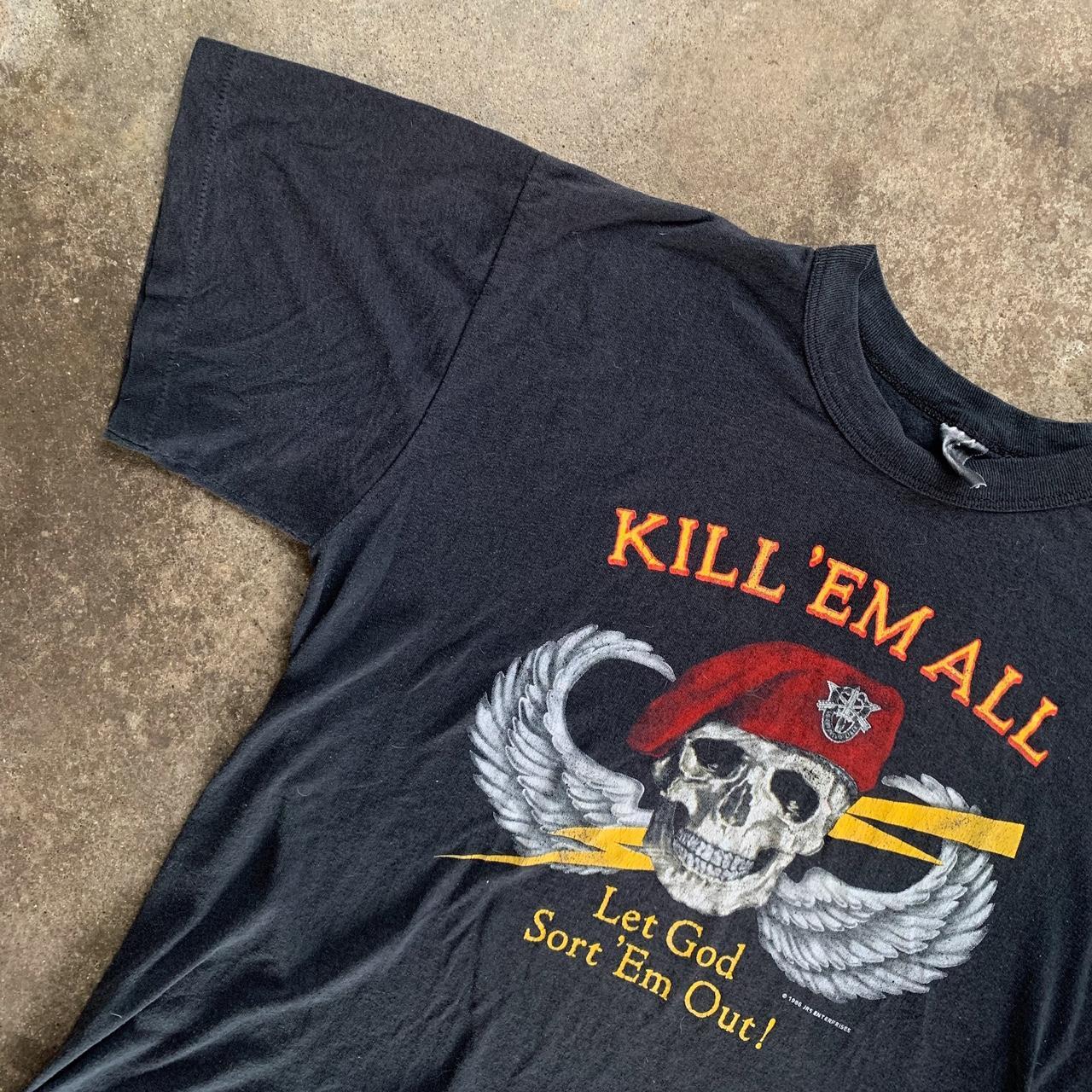 Special Forces Kill 'Em All 1986 - Kill Em All Let God Sort Em Out -  Sticker
