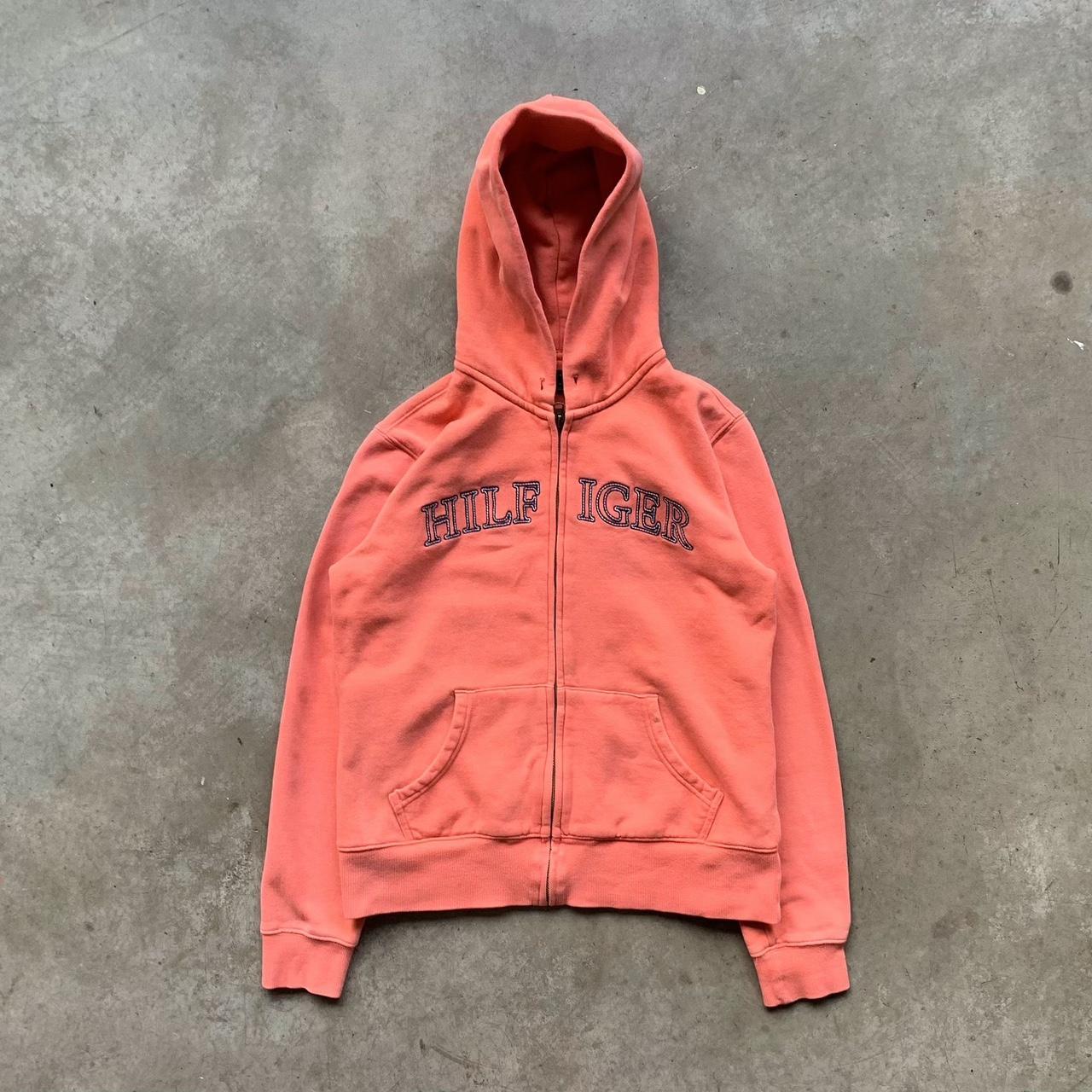 Orange tommy hilfiger hoodie online