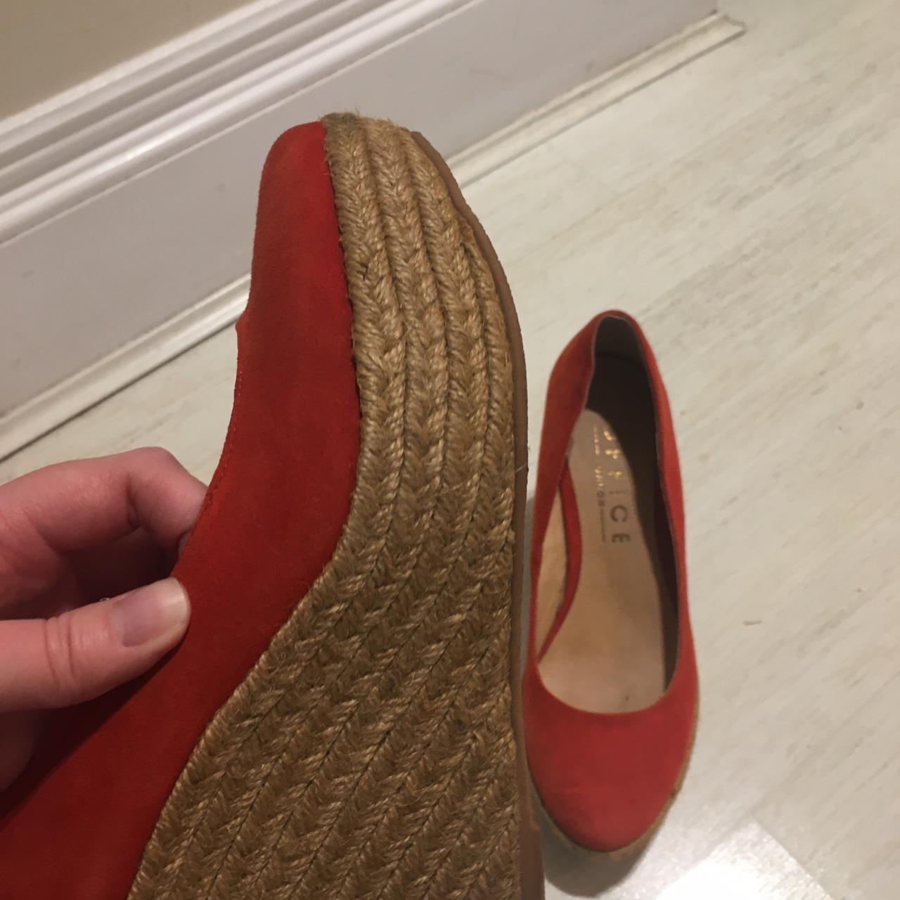 Office clearance red espadrilles