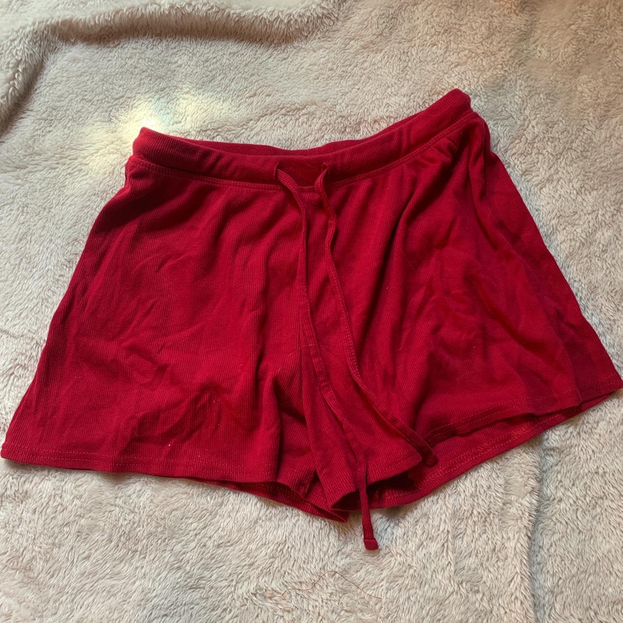 Red shorts, tie can be adjusted, no pockets,... - Depop